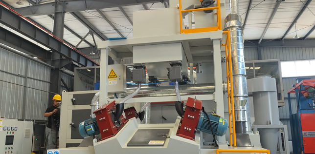 杨浦板材除锈强化,通过式抛丸机应用案例